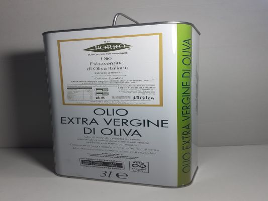 3 litri di Olio extravergine di oliva cultivar coratina