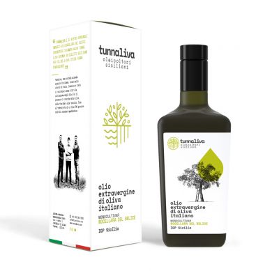 Olio EVO Tunnaliva – Bottiglia 500 mL con Astuccio